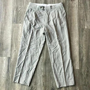 Hugo Boss Pants Gray Lopez Dress Pants Size 34 Office Work Slacks Virgin Wool